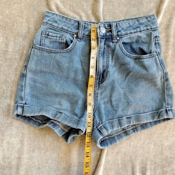 PacSun Light Wash Mom Shorts Size 24 - Picture 5 of 6